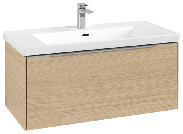 Villeroy & Boch Waschtischunterschrank „Subway 3.0“ für Schrankwaschtisch 973 × 429 × 478 mm Nordic Oak, für Becken mittig