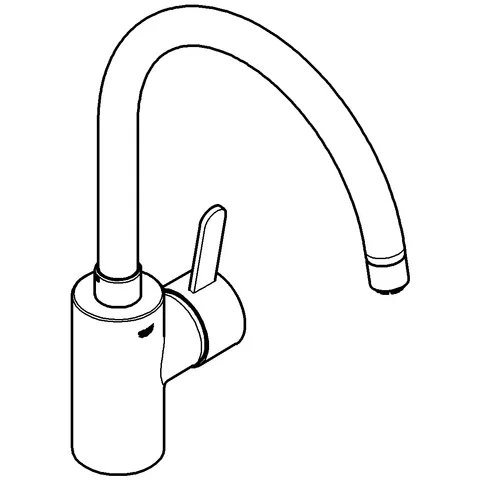 Grohe Eurosmart Cosmopolitan Einhand-Spültischbatterie 31180, Niederdruck, hoher Auslauf, chrom Grohe Eurosmart Cosmopolitan Einhand-Spültischbatterie 31180, Niederdruck, hoher Auslauf, chrom