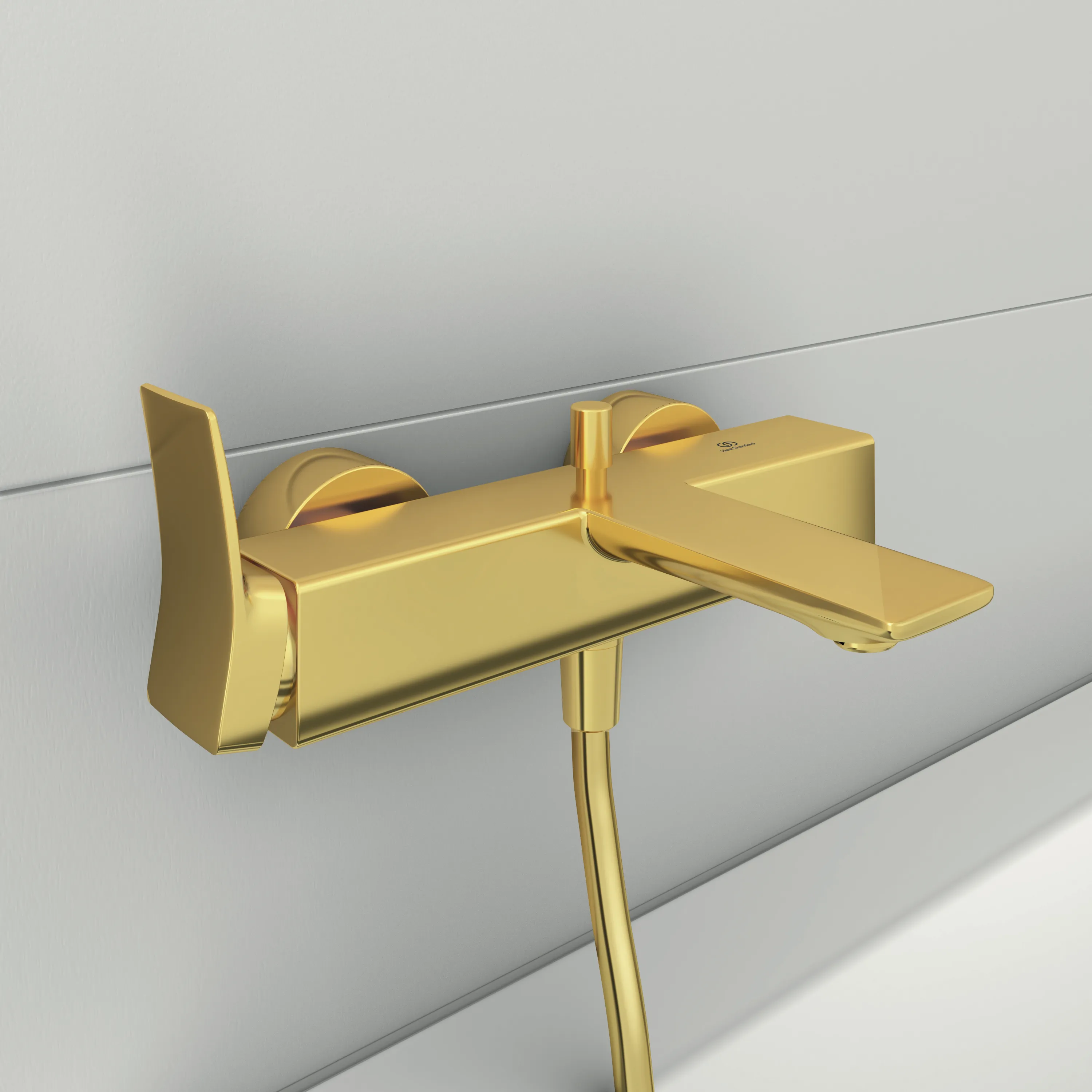 Ideal Standard Badearmatur Aufputz Conca, Stab-Handbrause, Brushed Gold Ideal Standard Badearmatur Aufputz Conca, Stab-Handbrause, Brushed Gold