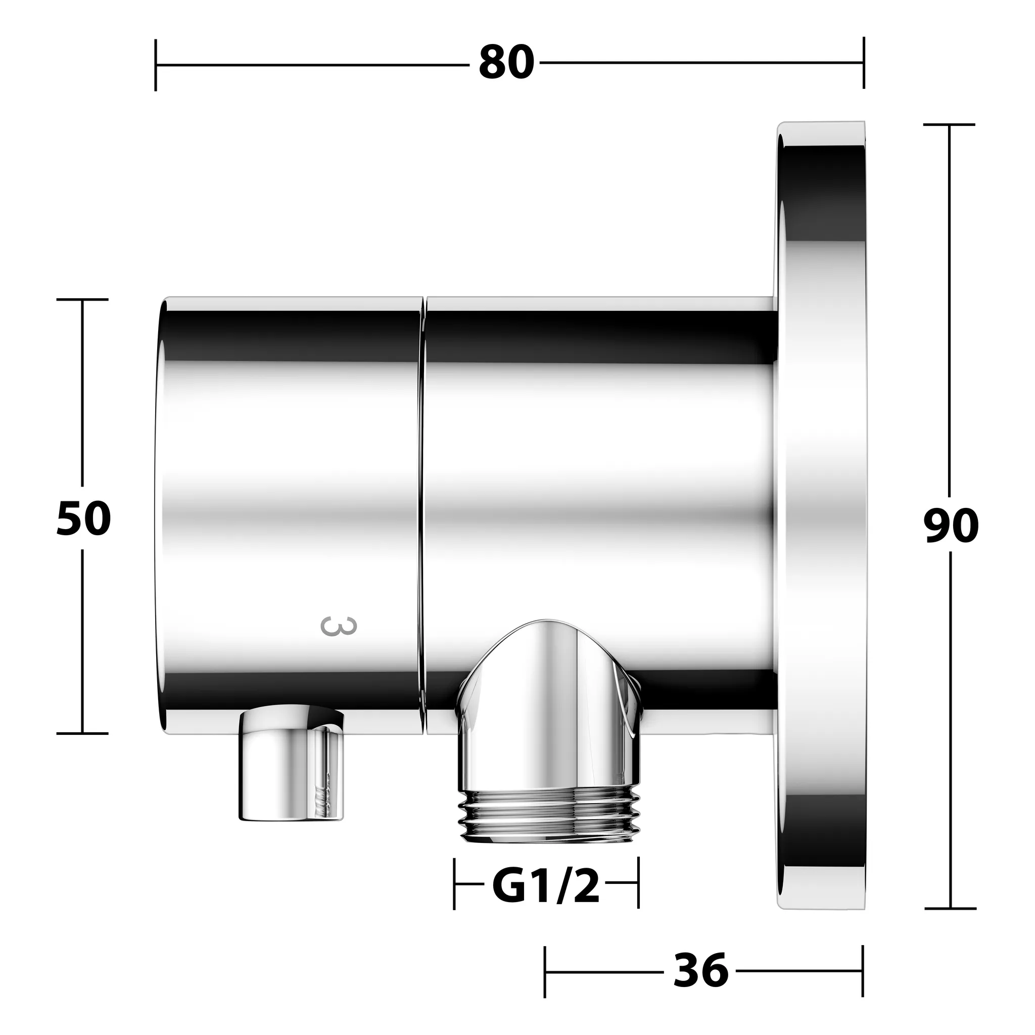 IXMO 59548011201 3-Wege Umstellventil UP DN15 mit Schlauchanschl./Brauseh. IXMO Comfort, rund verchromt IXMO 59548011201 3-Wege Umstellventil UP DN15 mit Schlauchanschl./Brauseh. IXMO Comfort, rund verchromt