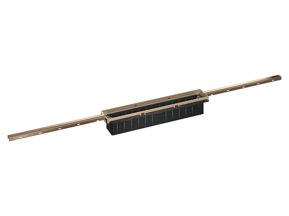 Duschrinne CeraFloor Individual rotgold matt, 800-1500 mm