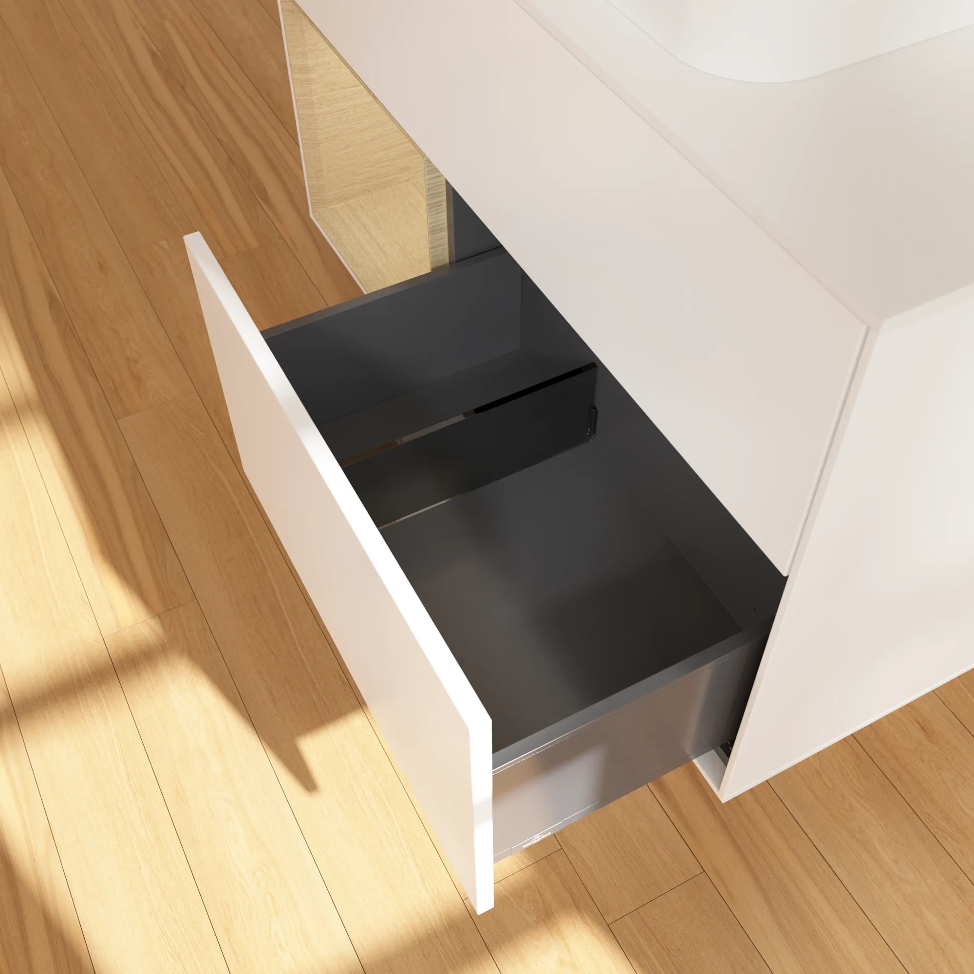 Villeroy & Boch Waschtischunterschrank „Finion“ für Schrankwaschtisch 1000 × 603 × 501 mm White Matt Lacquer, ohne Hahnlochbohrung, für Becken mittig Villeroy & Boch Waschtischunterschrank „Finion“ für Schrankwaschtisch 1000 × 603 × 501 mm White Matt Lacquer, ohne Hahnlochbohrung, für Becken mittig