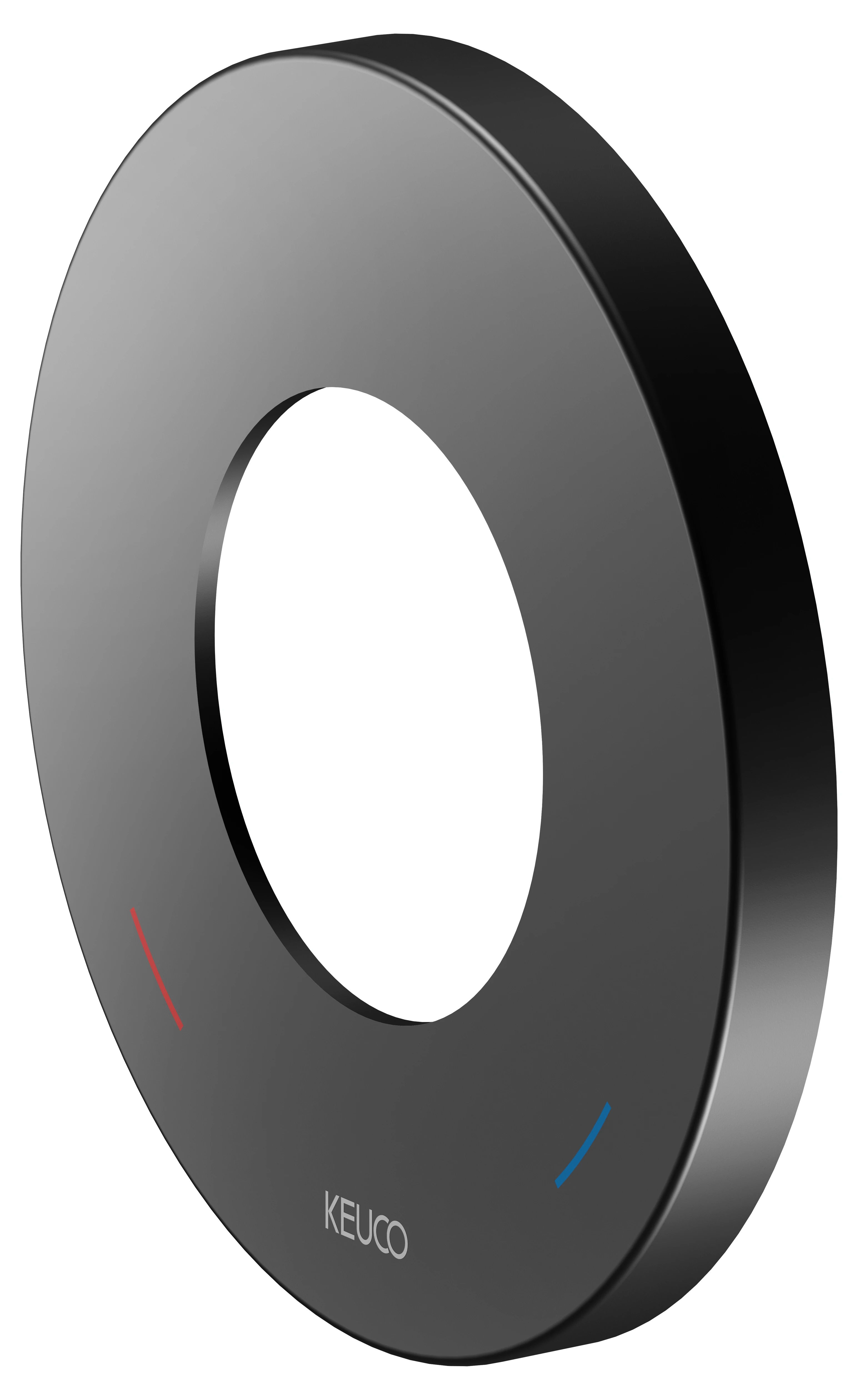 IXMO 59551370091 Wandrosette für Einhebelmischer, rund 105 mm Ø schwarz