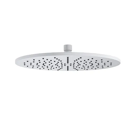 Kludi A-QA Tellerkopfbrause 300 mm mattweiß – 1 Strahlart, Kalkschnellreinigung, Kugelgelenk