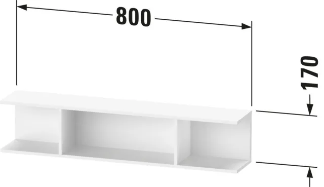 Duravit Wandregal „Ketho.2“ 80 × 17 × 15 cm in Graphit Supermatt Duravit Wandregal „Ketho.2“ 80 × 17 × 15 cm in Graphit Supermatt