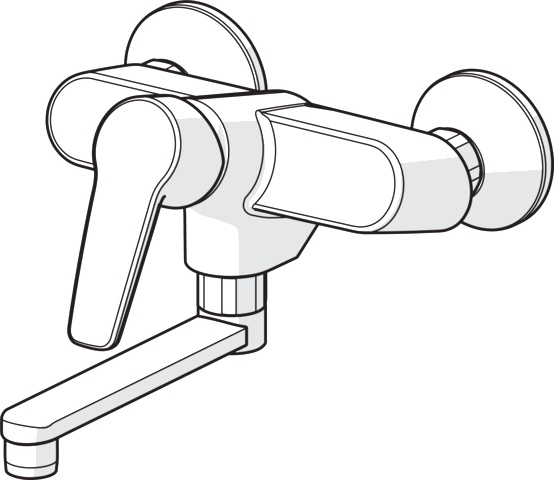 HansaPOLO Einhebelmischer Waschtisch- und Küchenarmatur HansaPOLO 5161 Ausladung 234 mm DN15 Chrom HansaPOLO Einhebelmischer Waschtisch- und Küchenarmatur HansaPOLO 5161 Ausladung 234 mm DN15 Chrom