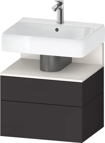 Duravit Waschtischunterschrank wandhängend „Qatego“ 59 × 59 × 47 cm in, ohne Beleuchtung Duravit Waschtischunterschrank wandhängend „Qatego“ 59 × 59 × 47 cm in, ohne Beleuchtung