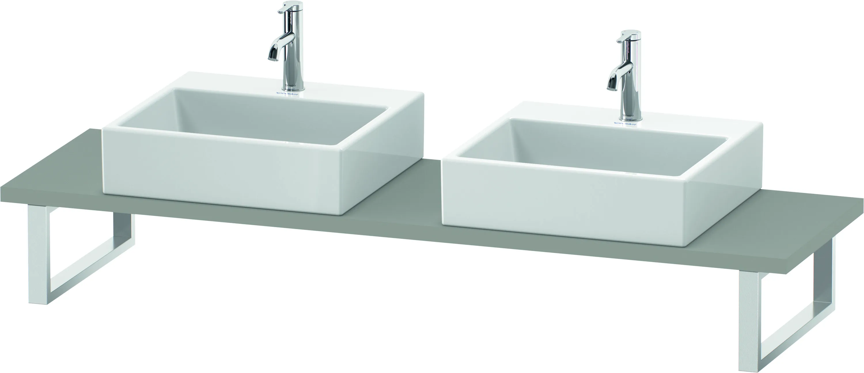Duravit Konsole „DuraStyle“, links und rechts in Betongrau Matt