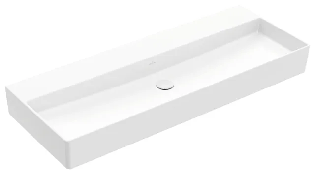 Villeroy & Boch Wandwaschtisch aus TitanCeram geschliffen „Memento 2.0“ 1200 × 470 × 150 mm, ohne Hahnlochbohrung in Weiß Alpin Villeroy & Boch Wandwaschtisch aus TitanCeram geschliffen „Memento 2.0“ 1200 × 470 × 150 mm, ohne Hahnlochbohrung in Weiß Alpin