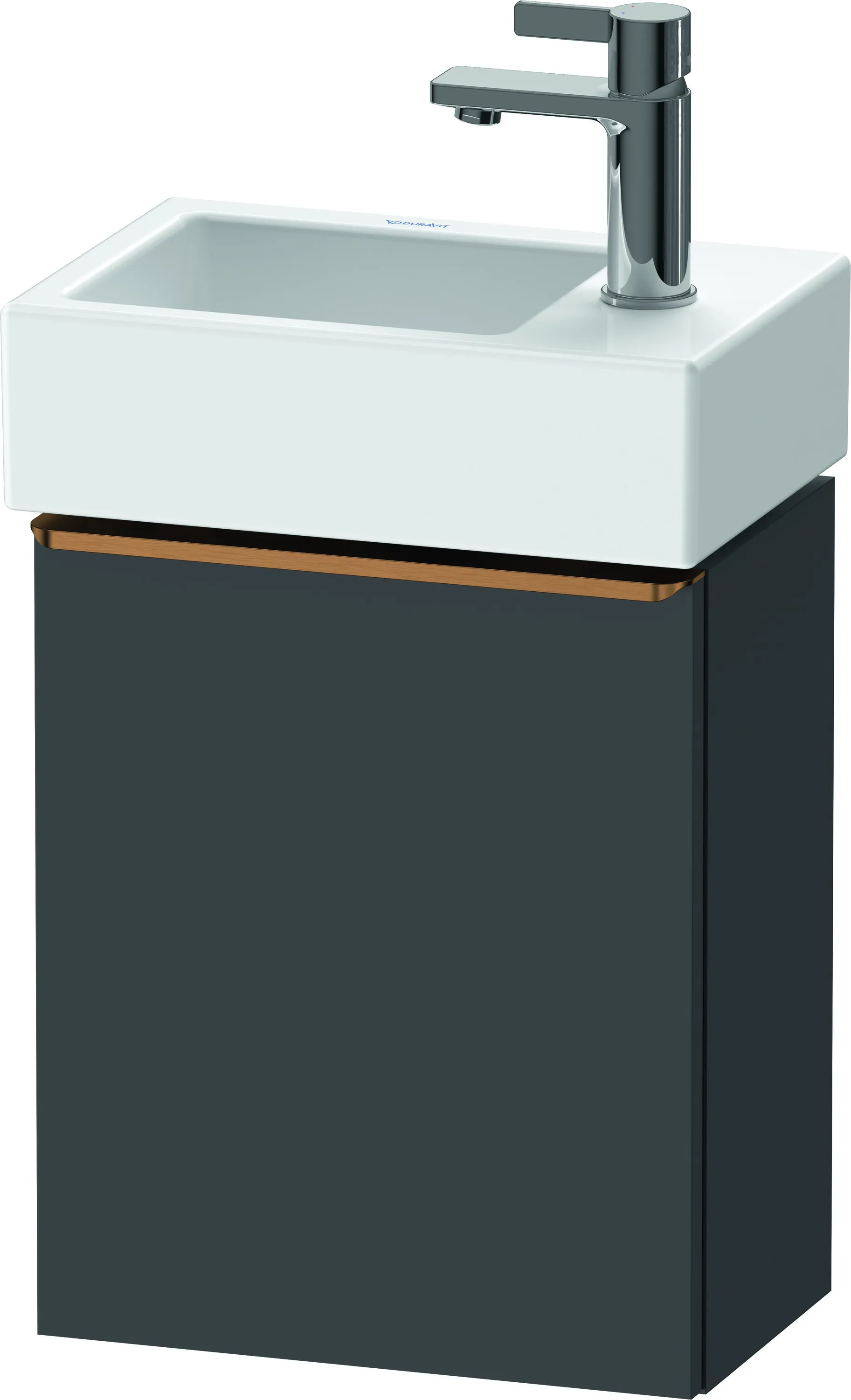 Duravit Waschtischunterschrank wandhängend „D-Neo“ 36,4 × 44 × 22,2 cm Graphit Matt