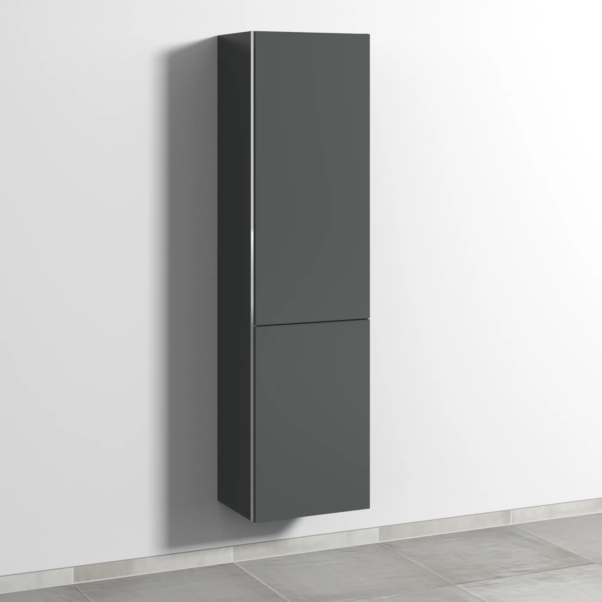 Sanipa Stauraumschrank „3way“ 450 × 1700 × 345 mm Anschlag rechts, in Anthrazit (matt), Anschlag rechts