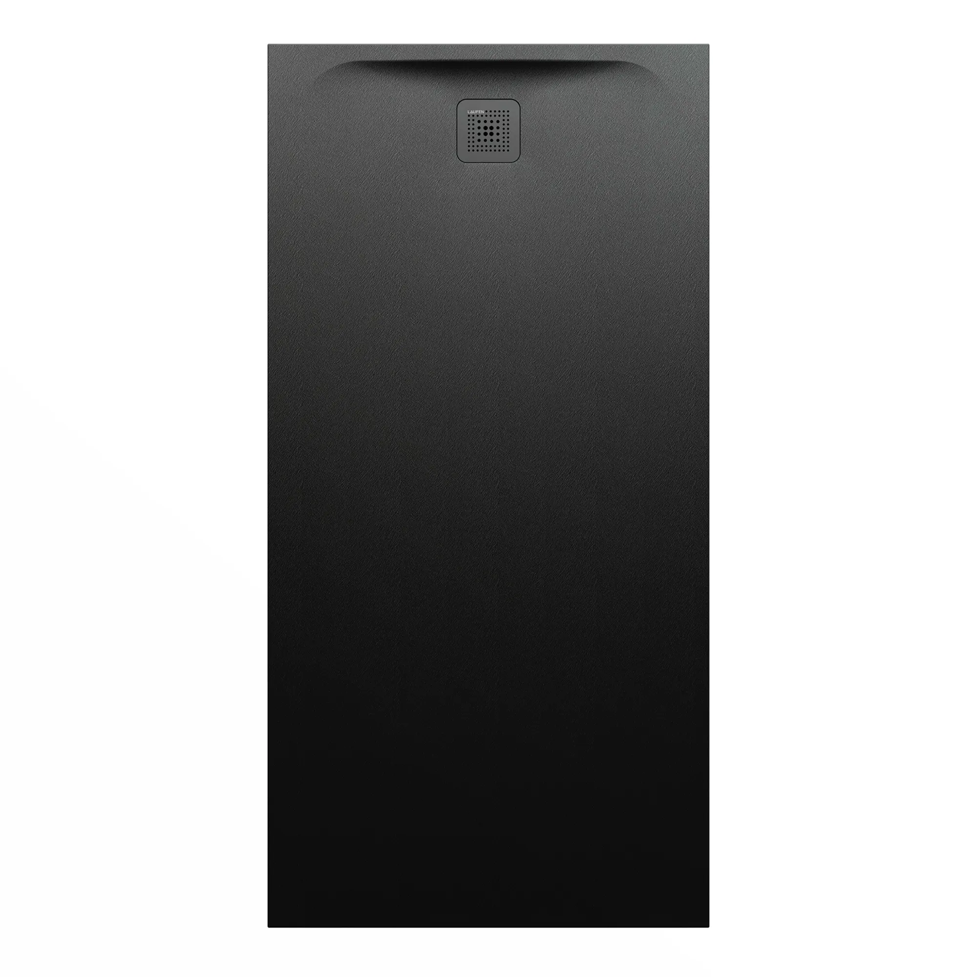 Laufen rechteck Duschwanne „Pro“ Ablauf kurze Seite 1800 × 900 mm ohne Oberflächenbeschichtung, ohne Oberflächenveredelung, in Schwarz