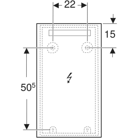 Geberit Spiegel „Option“ 40 × 70 cm, rechteckig Geberit Spiegel „Option“ 40 × 70 cm, rechteckig