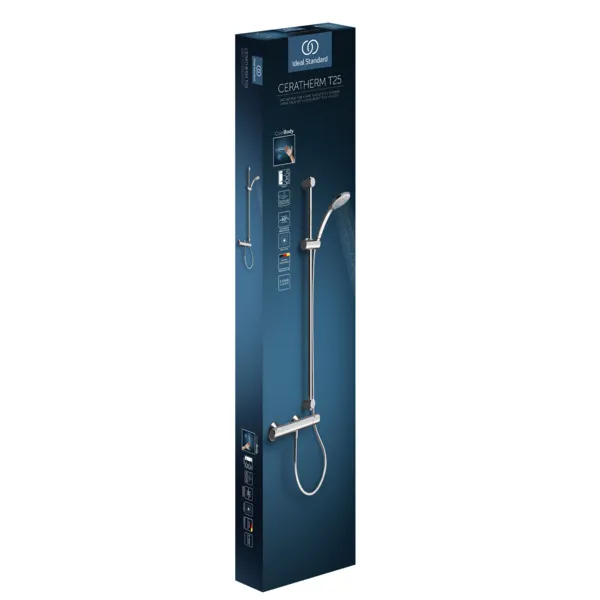 Ideal Standard Ceratherm T25 Brausethermostat Aufputz DN 15 Chrom Ideal Standard Ceratherm T25 Brausethermostat Aufputz DN 15 Chrom