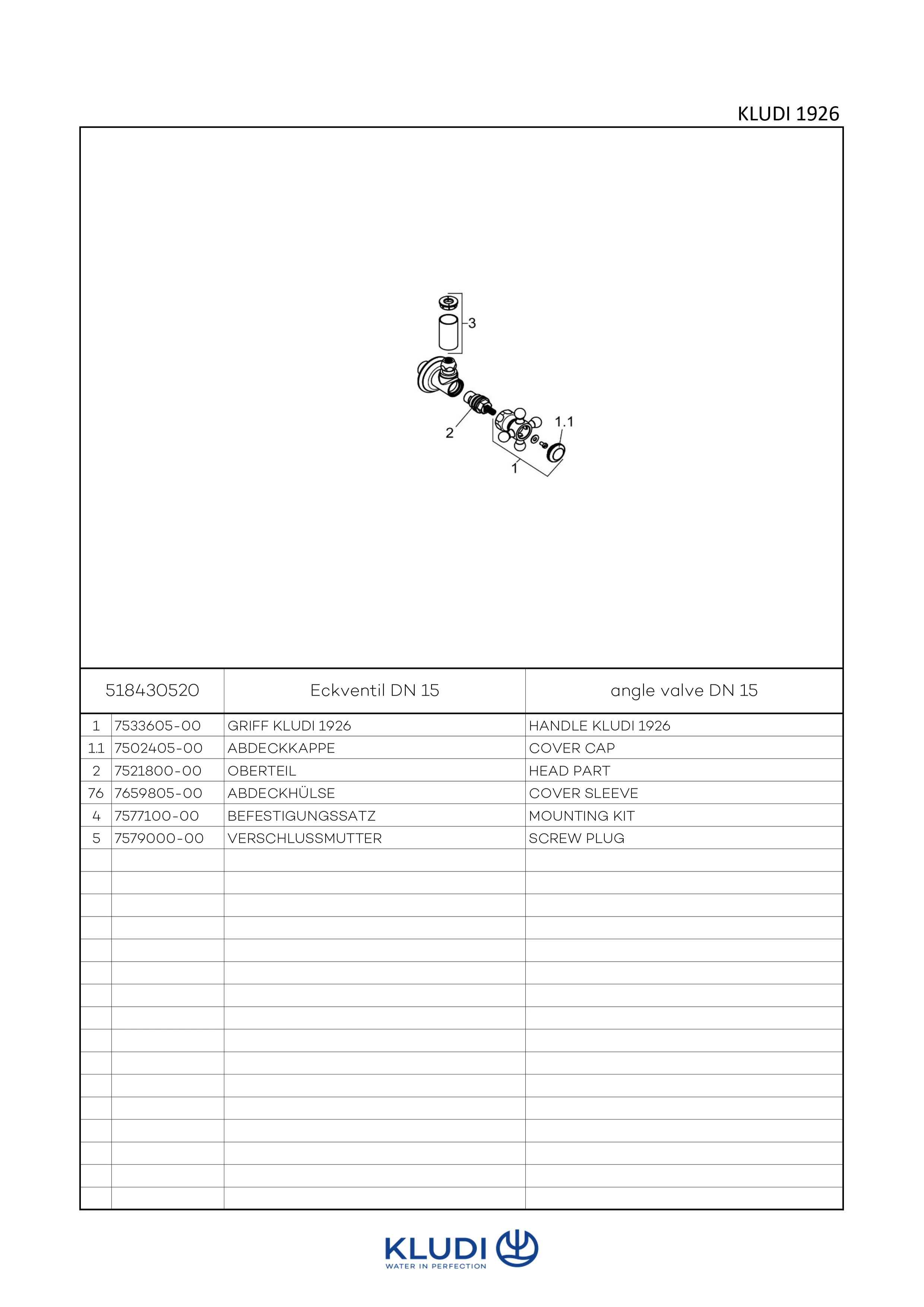 1926 Eckventil DN15 chrom 1926 Eckventil DN15 chrom