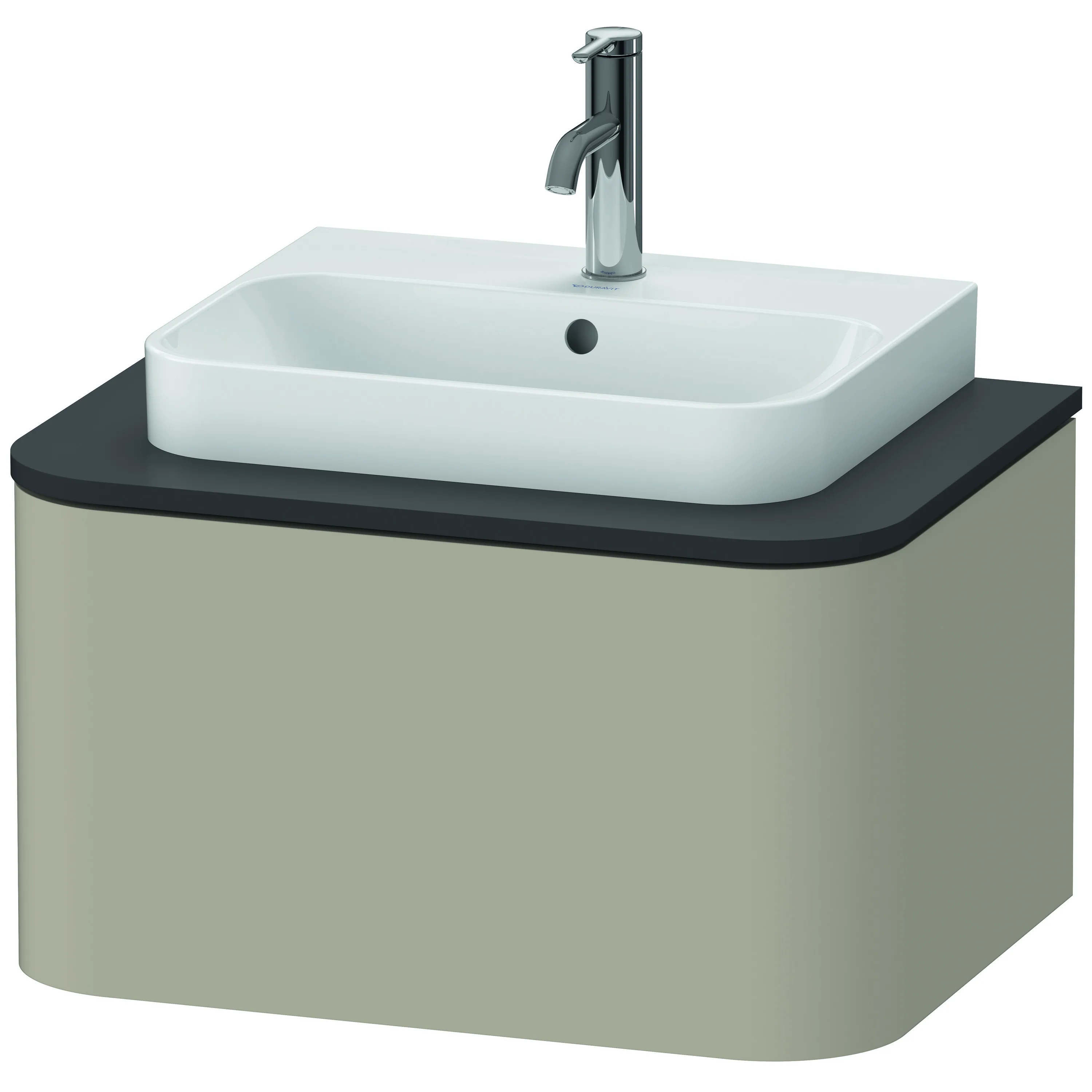 Duravit Waschtischunterschrank wandhängend „Happy D.2 Plus“ 65 × 35,4 × 48 cm Taupe Seidenmatt Becken: mittig / Beleuchtung: ohne / Front- & Korpusfarbe: Taupe Seidenmatt / Größe: 65 × 48 × 35,4 cm / Oberfläche: Lack / Schubladen: 1 Duravit Waschtischunterschrank wandhängend „Happy D.2 Plus“ 65 × 35,4 × 48 cm Taupe Seidenmatt Becken: mittig / Beleuchtung: ohne / Front- & Korpusfarbe: Taupe Seidenmatt / Größe: 65 × 48 × 35,4 cm / Oberfläche: Lack / Schubladen: 1