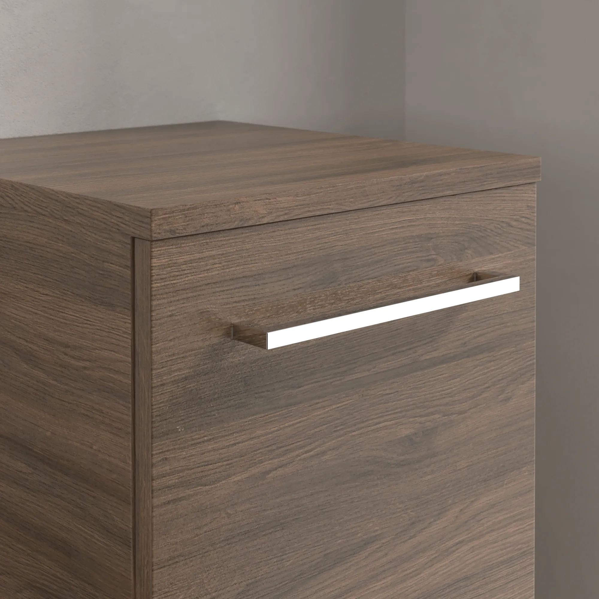 Villeroy & Boch Seitenschrank „Avento“ 35 × 89 × 37,3 × 37,3 cm Arizona Oak, Anschlag rechts, Soft Closing, 1 Tür