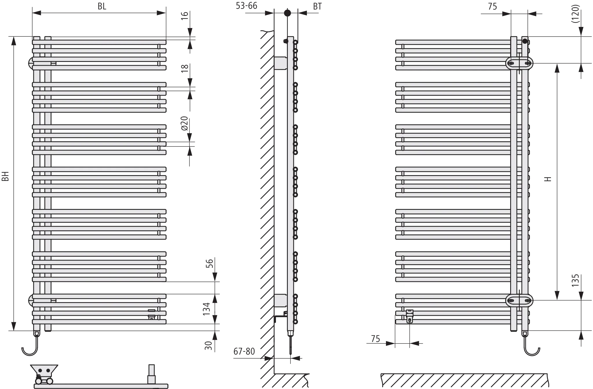 Kermi Design-Elektroheizkörper „Diveo®-E“ 45 × 94 cm in Farbkonzept Kermi Design-Elektroheizkörper „Diveo®-E“ 45 × 94 cm in Farbkonzept