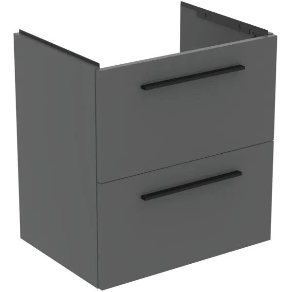 Ideal Standard i.life A Möbelwaschtischunterschrank Quarzgrau matt 600x440x630mm 2 Auszüge Softclose Ideal Standard i.life A Möbelwaschtischunterschrank Quarzgrau matt 600x440x630mm 2 Auszüge Softclose