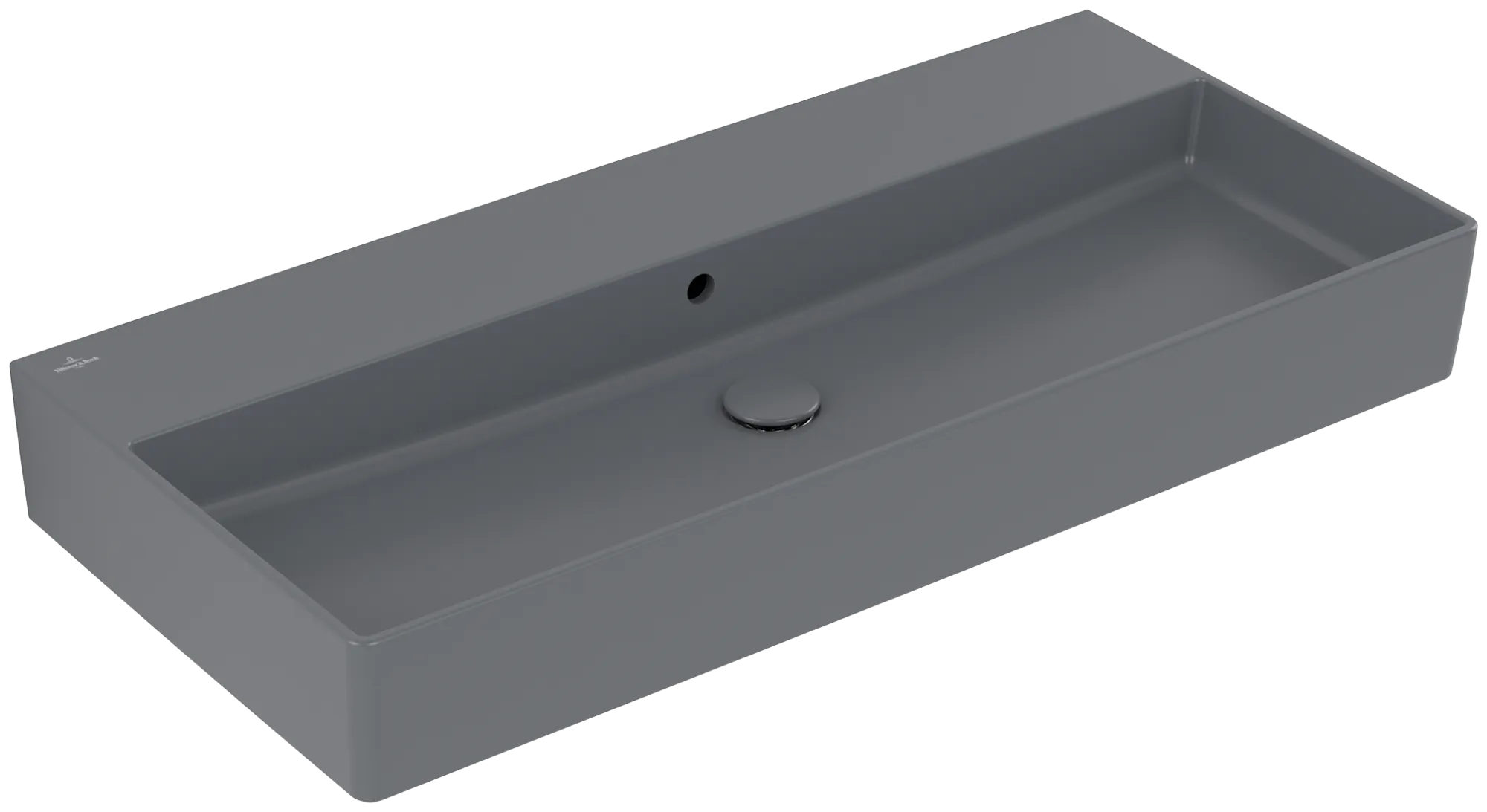 Villeroy & Boch Wandwaschtisch aus TitanCeram „Memento 2.0“ 1000 × 470 × 135 mm, ohne Hahnlochbohrung in Graphite Villeroy & Boch Wandwaschtisch aus TitanCeram „Memento 2.0“ 1000 × 470 × 135 mm, ohne Hahnlochbohrung in Graphite