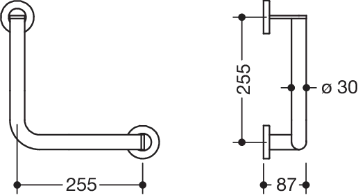 HEWI Haltegriff pulverbeschichtet „System 900“