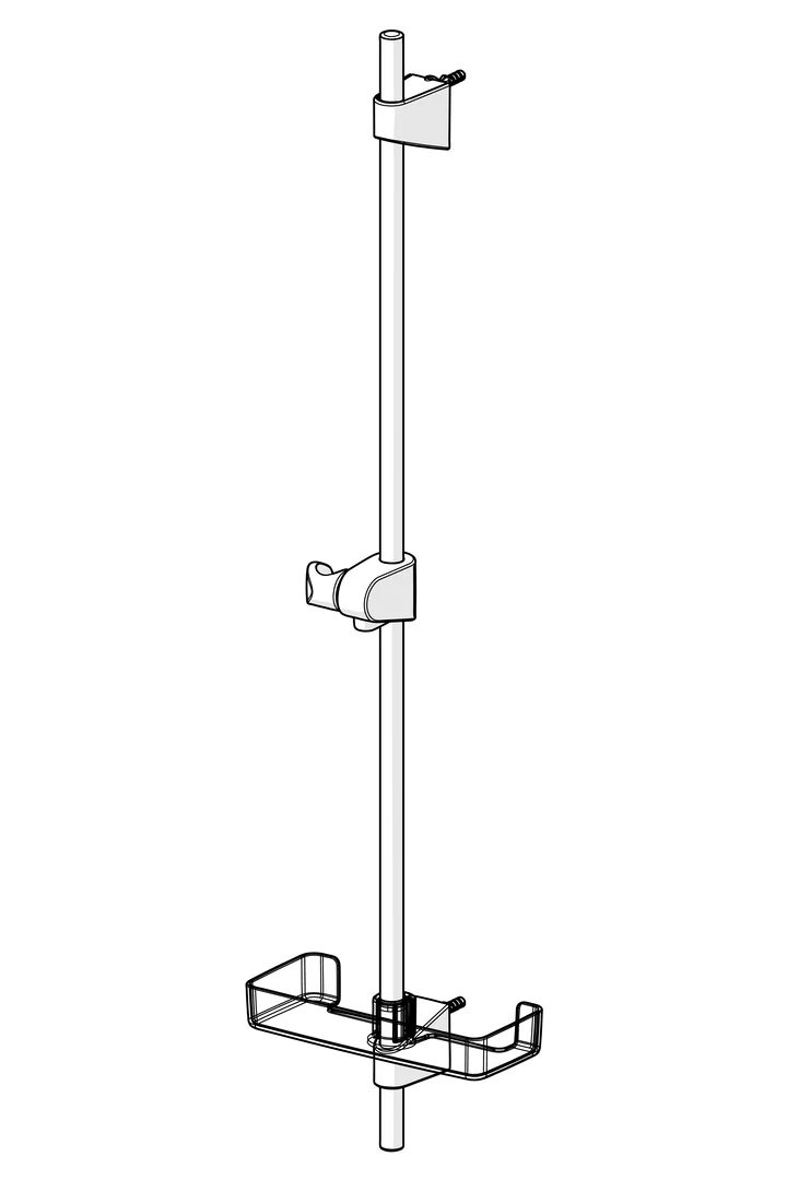 HansaBASICJET Duschstange Wandmontage Chrom HansaBASICJET Duschstange Wandmontage Chrom