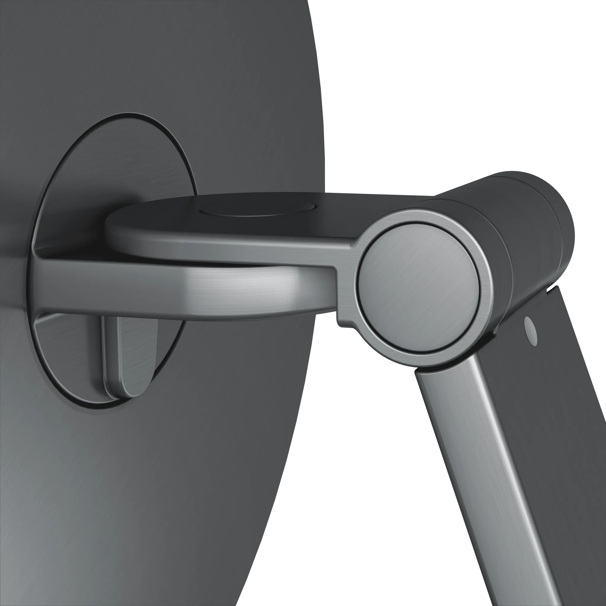 KEUCO Kosmetikspiegel „iLook_move“ Rund, ohne Beleuchtung in Schwarzchrom (gebürstet), ⌀ 212 mm KEUCO Kosmetikspiegel „iLook_move“ Rund, ohne Beleuchtung in Schwarzchrom (gebürstet), ⌀ 212 mm