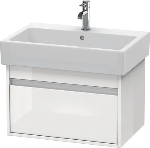 Duravit Waschtischunterschrank wandhängend „Ketho“ 65 × 41 × 44 cm Weiß Hochglanz Duravit Waschtischunterschrank wandhängend „Ketho“ 65 × 41 × 44 cm Weiß Hochglanz