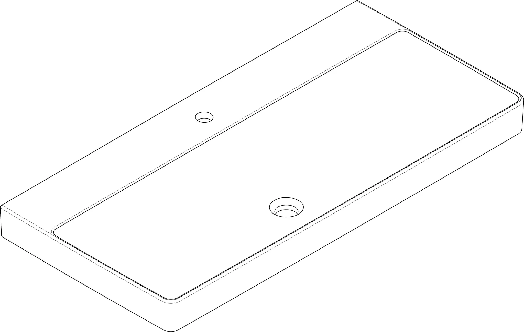 Hansgrohe Waschbecken „Xelu Q“, Hahnlochposition mittig in Weiß Hansgrohe Waschbecken „Xelu Q“, Hahnlochposition mittig in Weiß