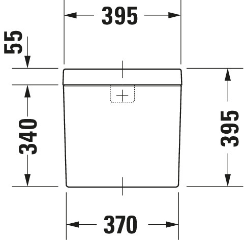 Spülkasten „Happy D.2“ 39,5 × 39,5 × 16 cm