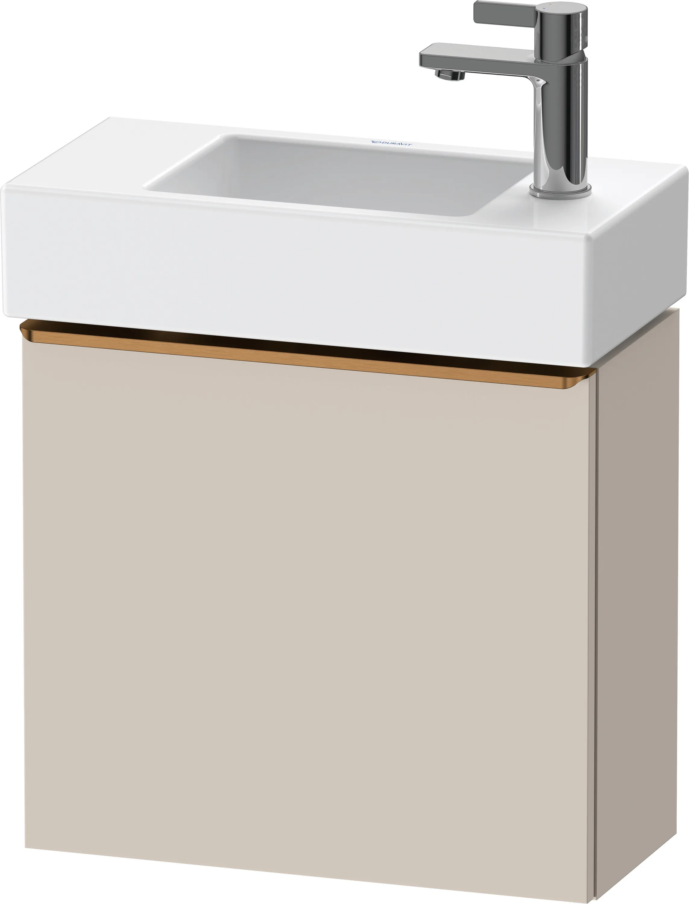 Duravit Waschtischunterschrank wandhängend „D-Neo“ 48,4 × 44 × 22,2 cm Taupe Matt