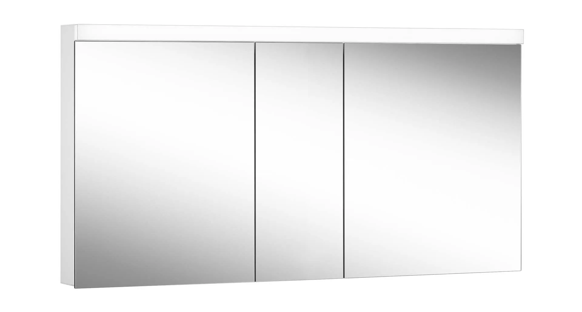 Schneider Spiegelschrank LOB 150/3/LED – Weiß, Aluminiumkorpus, LED-Beleuchtung 4000K Schneider Spiegelschrank LOB 150/3/LED – Weiß, Aluminiumkorpus, LED-Beleuchtung 4000K