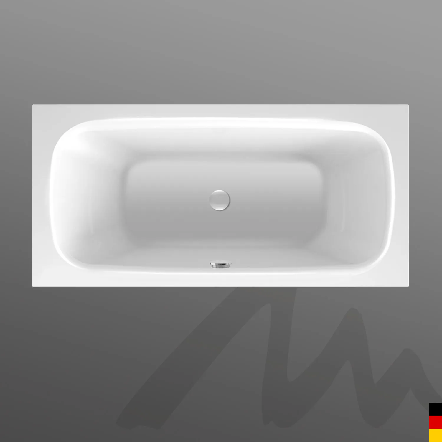 Mauersberger nivalis square Acryl-Badewanne Rechteckform Duo 1800x900x450, weiß Mauersberger nivalis square Acryl-Badewanne Rechteckform Duo 1800x900x450, weiß