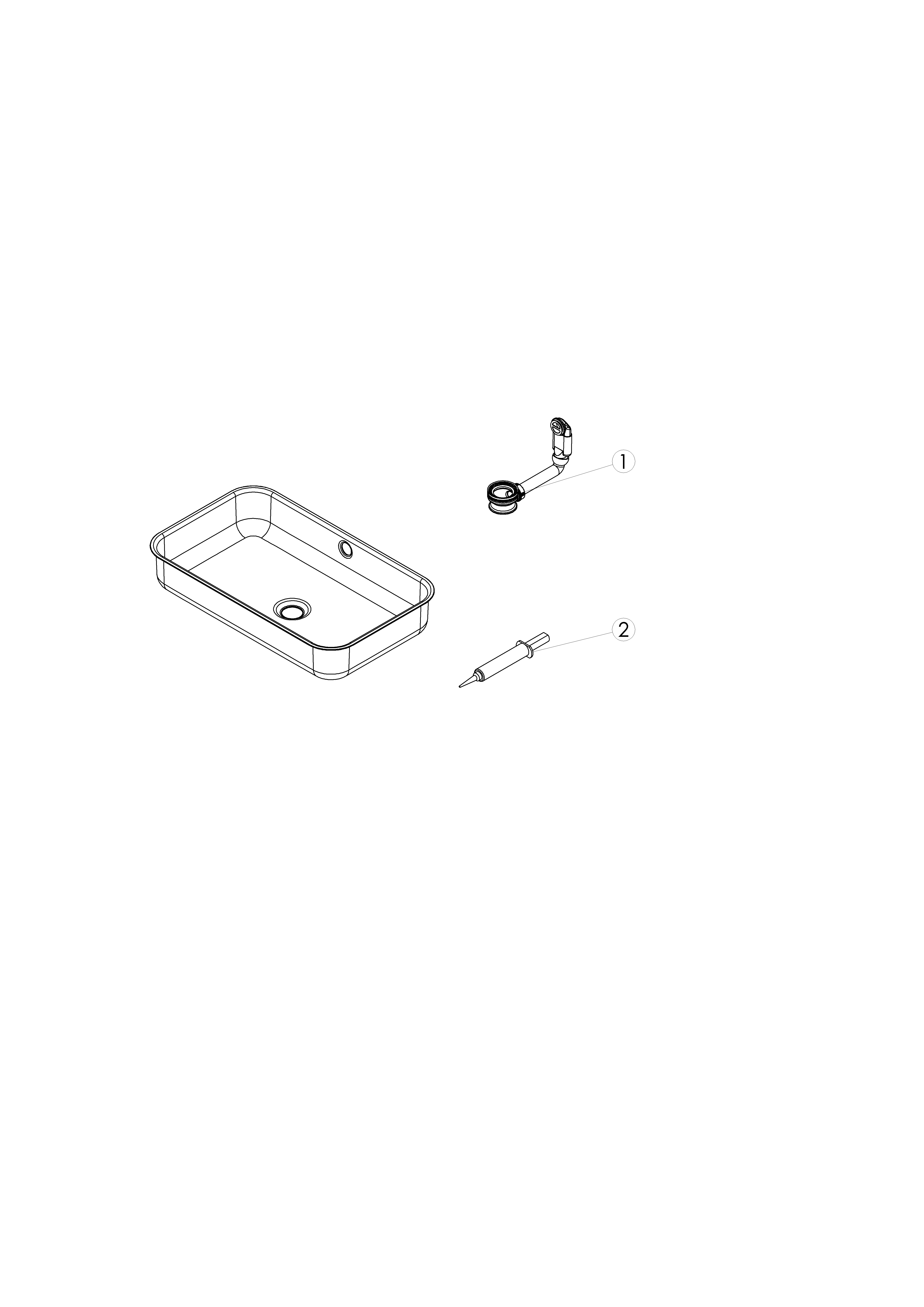 Unterbauwaschtisch „Sr-Serie“ 37,4 cm in mit ProShield