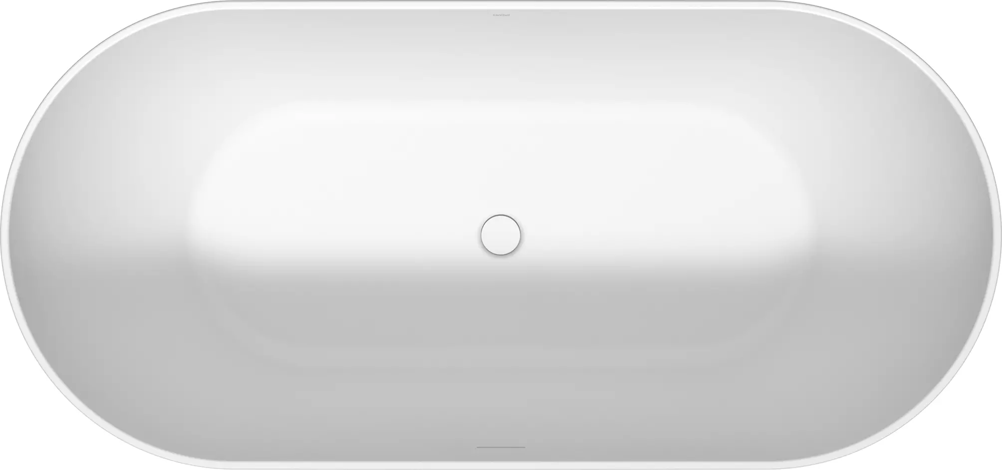 Badundu Badewanne freistehend oval 1680 × 800 mm, Mittelablauf