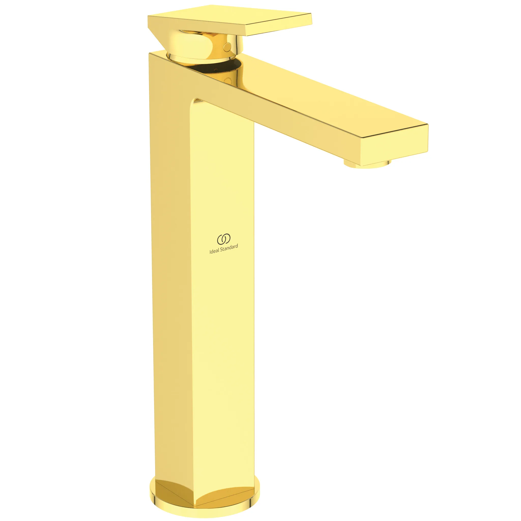Waschischarmatur Extra Ausladung 150mm verlängerter Sockel ohne Ablaufgarnitur Brushed Gold Waschischarmatur Extra Ausladung 150mm verlängerter Sockel ohne Ablaufgarnitur Brushed Gold