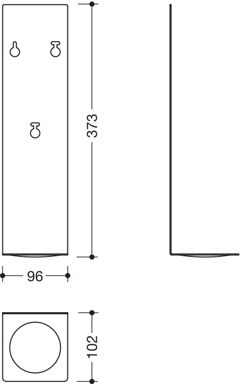 HEWI Tropfschale „System 900“ 9,6 cm