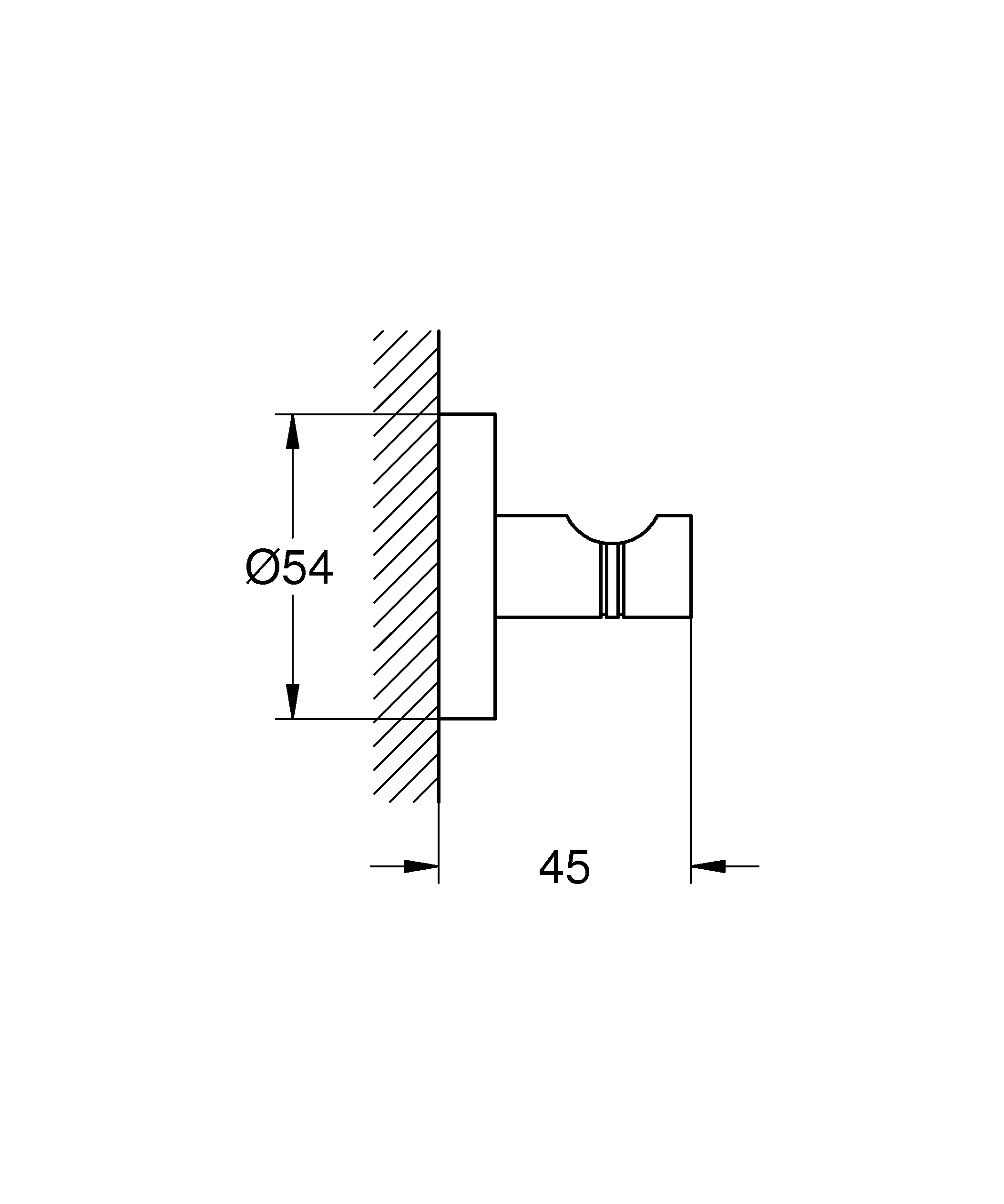 Bademantelhaken Essentials 40364_1, chrom