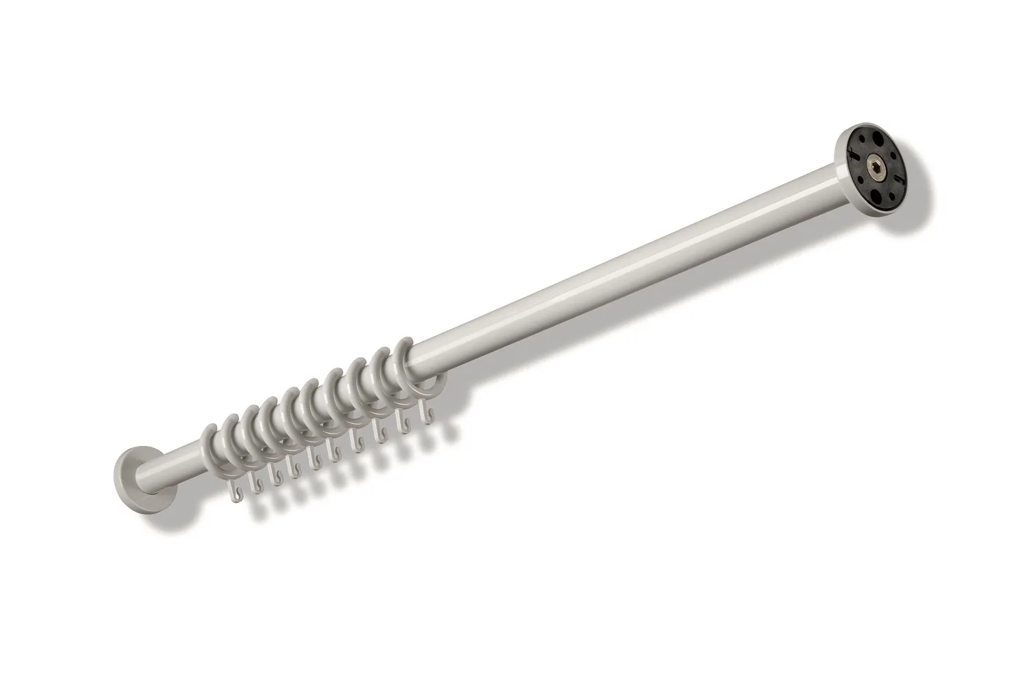 Vorhangstange (USA), Serie 801 L:59 1/16´´,15 Rg. reinweiß Vorhangstange (USA), Serie 801 L:59 1/16´´,15 Rg. reinweiß