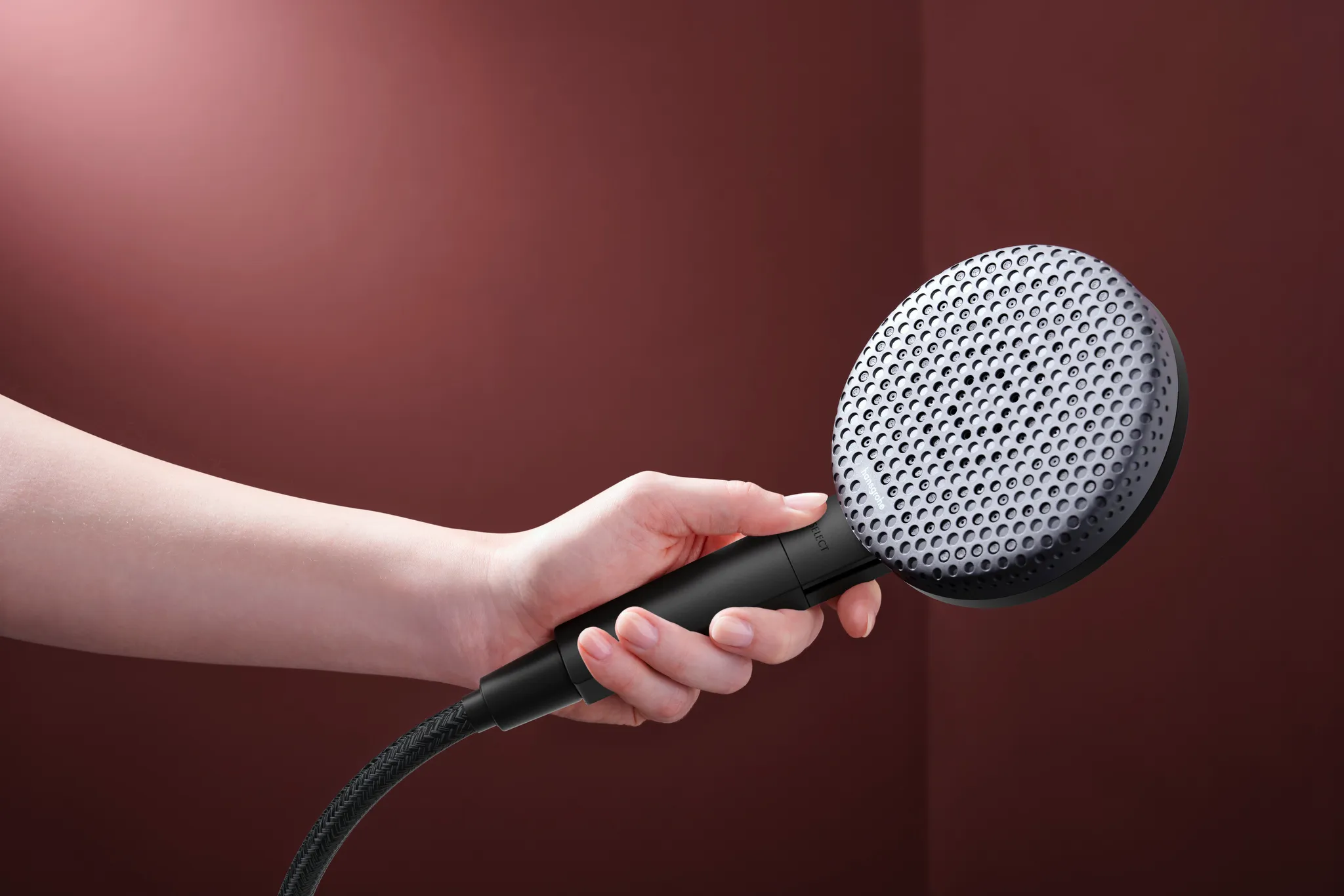 Gleitstangekombination „Raindance Alive Select“, Befestigung verdeckt in Mattschwarz Gleitstangekombination „Raindance Alive Select“, Befestigung verdeckt in Mattschwarz