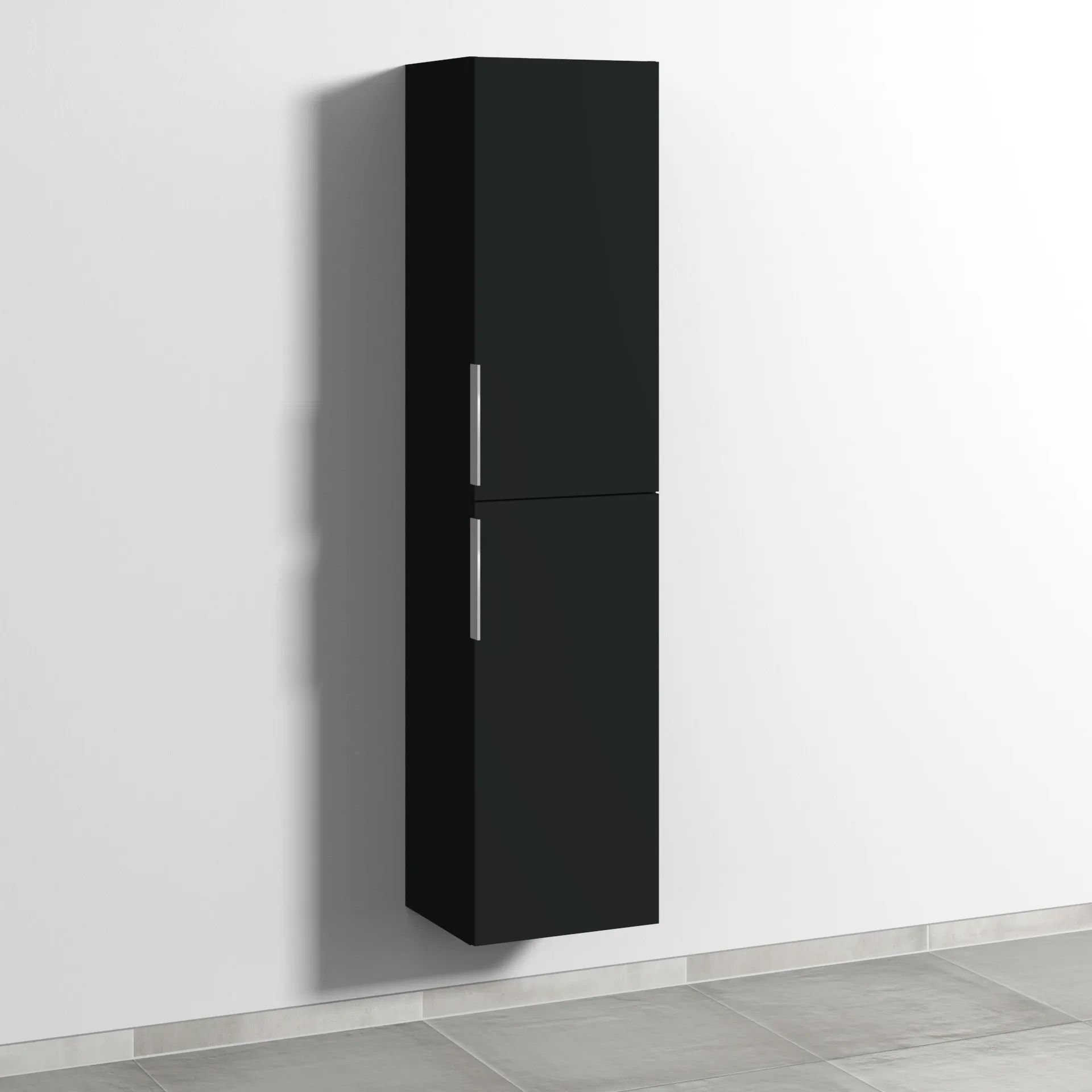 Sanipa Hochschrank „3way“ 400 × 1700 × 345 mm Anschlag rechts, in Vulkan (matt), Anschlag rechts