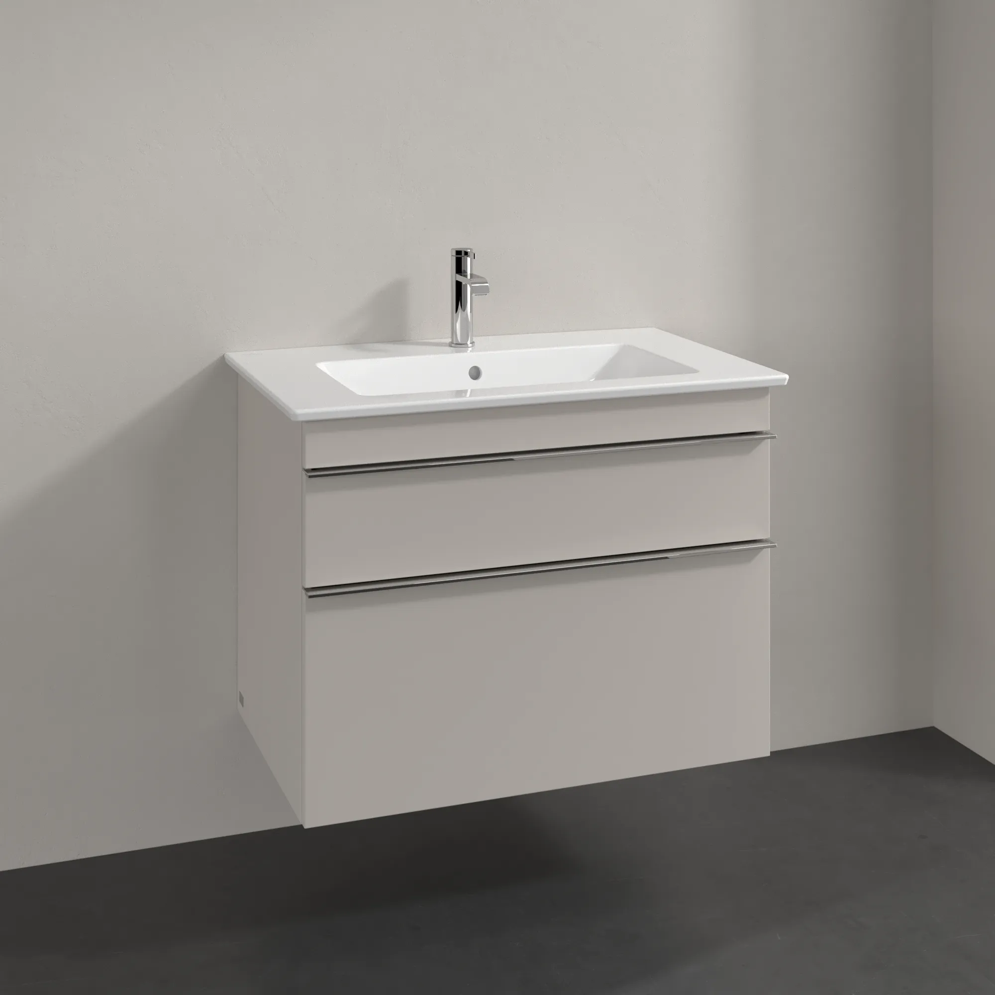 Villeroy & Boch Waschtischunterschrank „Venticello“ für Schrankwaschtisch 753 × 590 × 502 mm Cashmere Grey, für Becken mittig