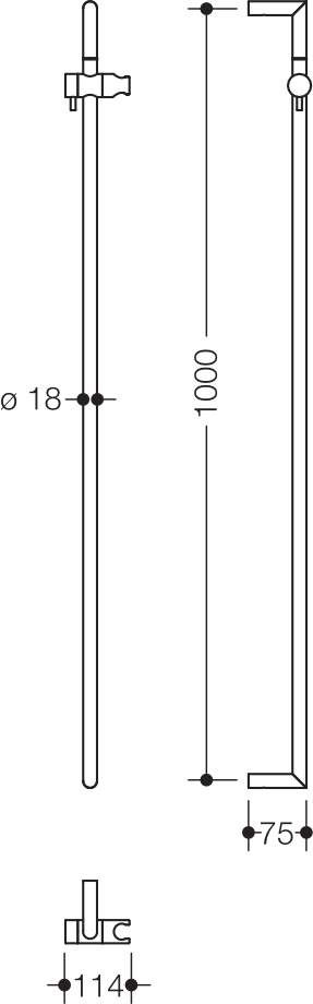 Brausestange „System 162“