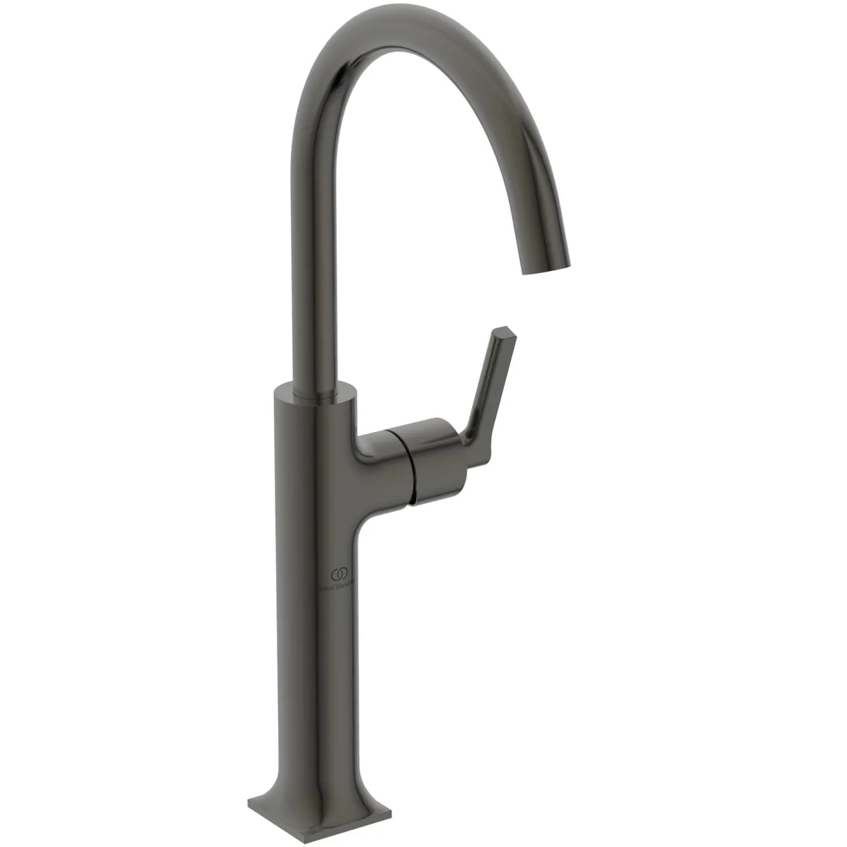 Waschtischarmatur Joy Neo ohne Ablaufgarnitur verlängerter Sockel Ausladung 169mm Hebelgriff Magnetic Grey