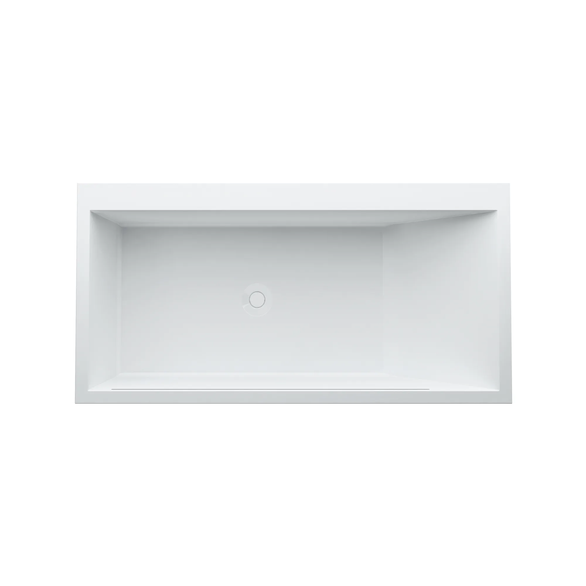 Laufen Badewanne „Kartell“ freistehend rechteck 170 × 86 cm in Weiß