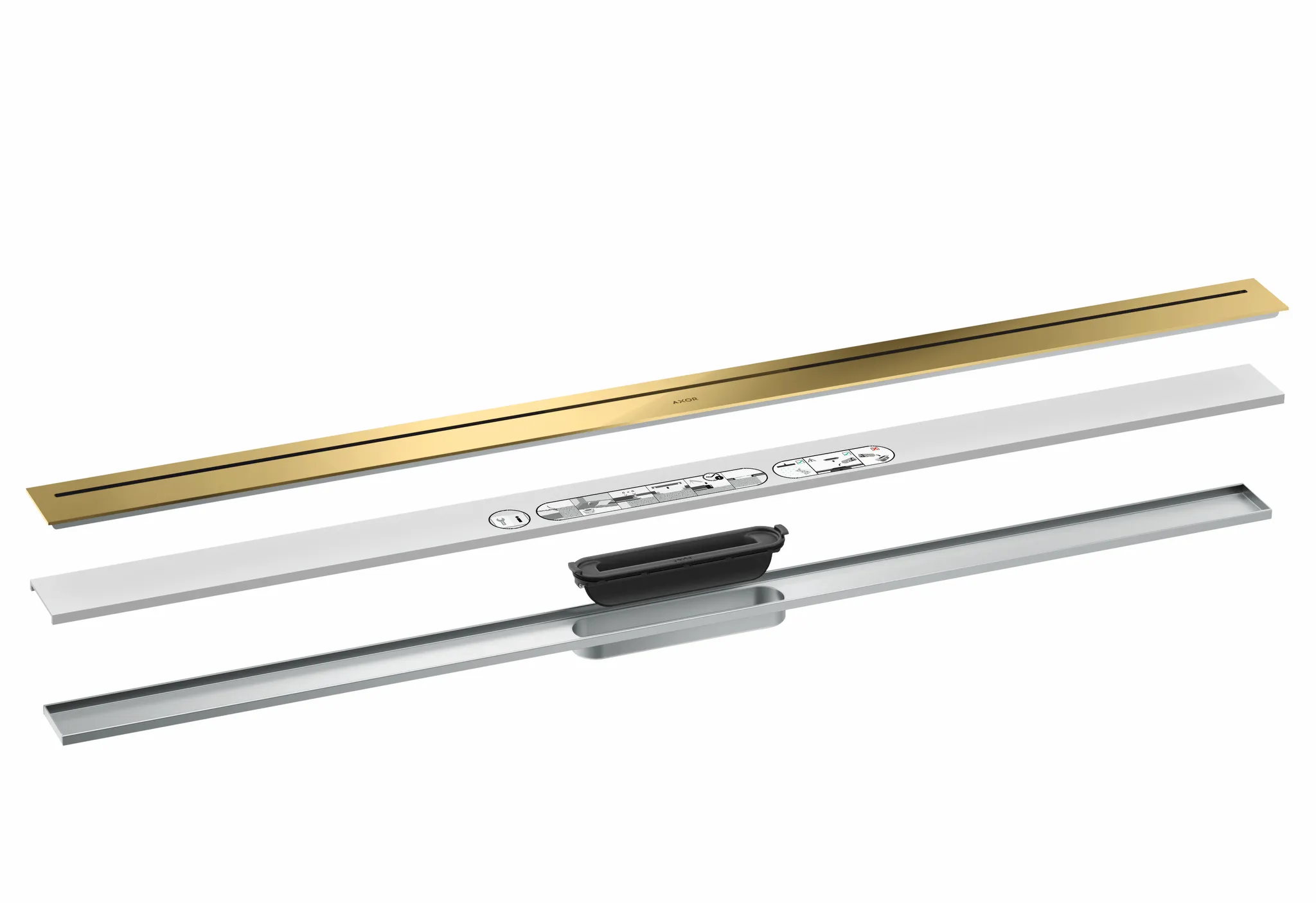 AXOR Drain Fertigset Duschrinne 1200 Chrom AXOR Drain Fertigset Duschrinne 1200 Chrom