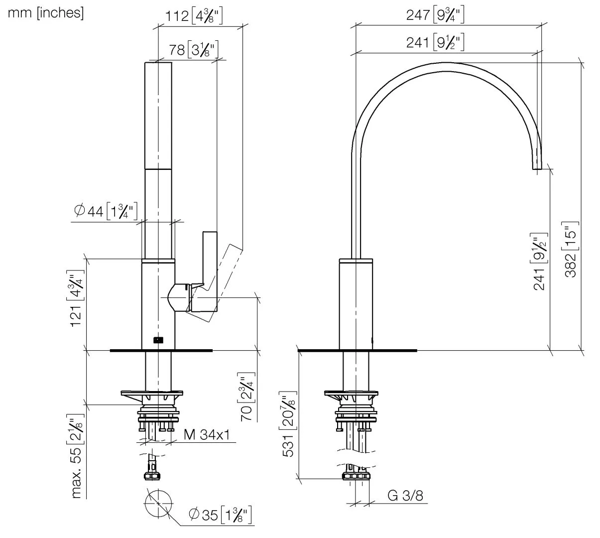 Dornbracht MEM Einhebelmischer Chrom Dornbracht MEM Einhebelmischer Chrom