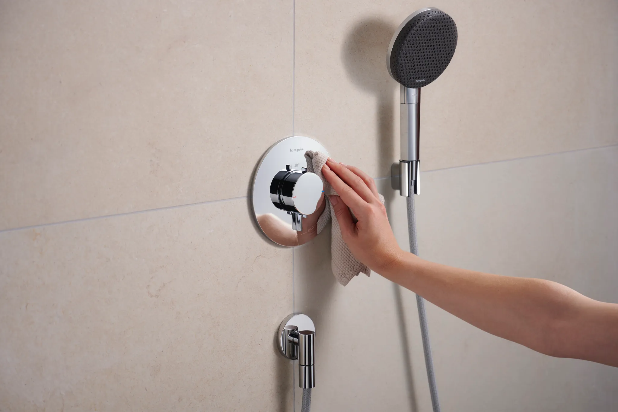 Hansgrohe Ecostat Comfort S Thermostat Unterputz für 1 Verbraucher, Chrom