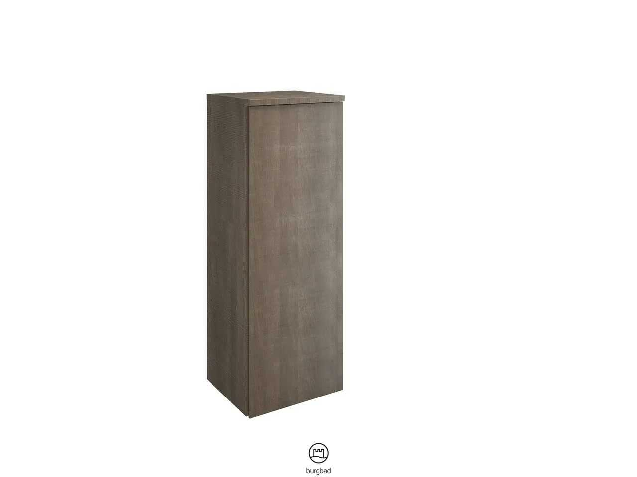 Halbhoher Schrank Yumo von burgbad – 325 mm tief, 352 mm breit, 980 mm hoch, mit 1 Tür und 2 Glaseinlegeböden, inkl. Abdeckplatte Halbhoher Schrank Yumo von burgbad – 325 mm tief, 352 mm breit, 980 mm hoch, mit 1 Tür und 2 Glaseinlegeböden, inkl. Abdeckplatte