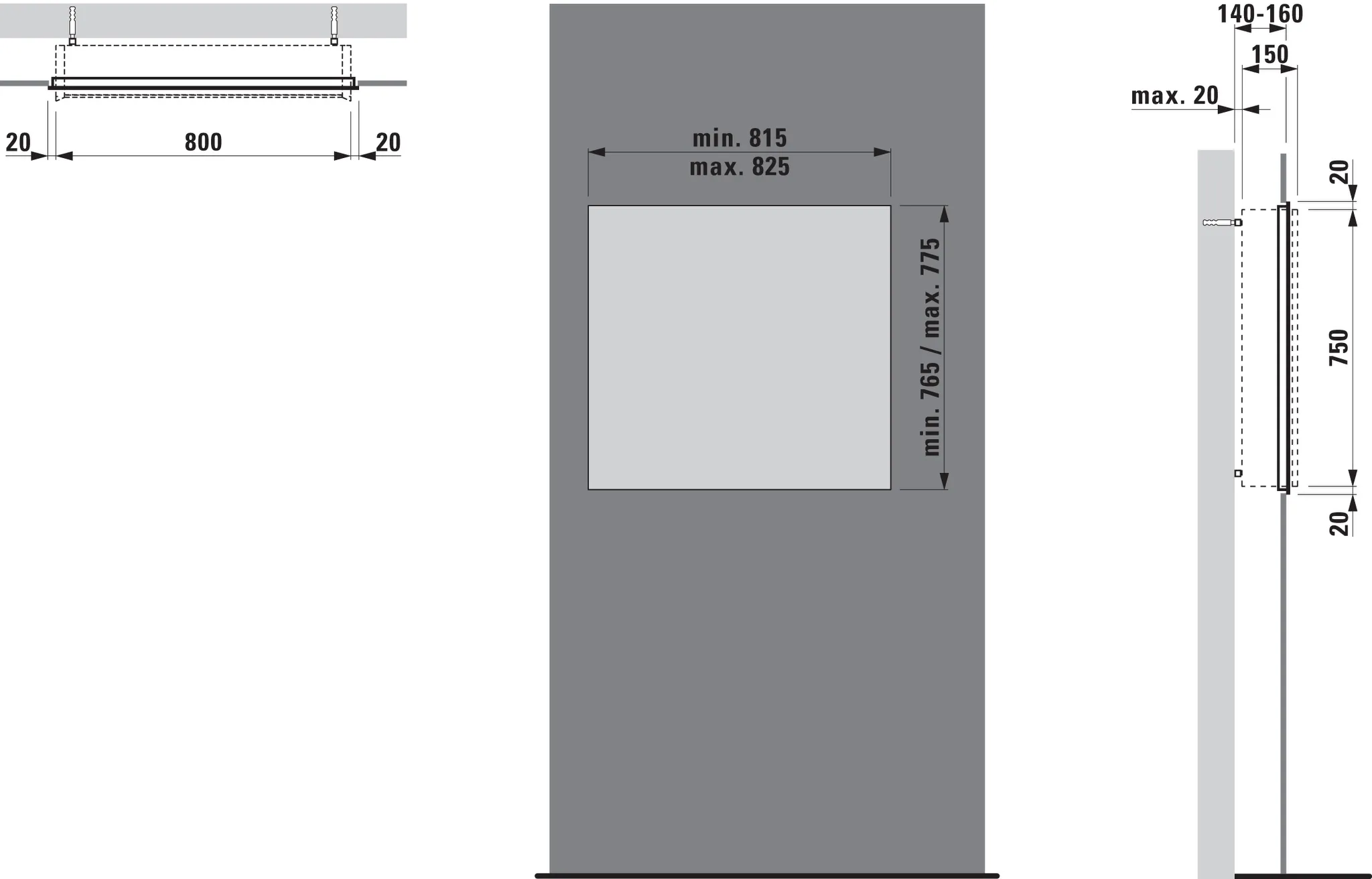 Einbaurahmenset FRAME 25 passend zu Spiegelschrank H408503 Einbaurahmenset FRAME 25 passend zu Spiegelschrank H408503